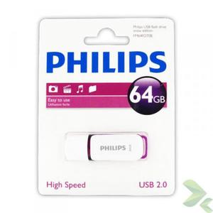 Philips Pendrive USB 2.0 64GB - Snow Edition (fioletowy) - 2858319895