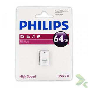 Philips Pendrive USB 2.0 64GB - Pico Edition (fioletowy) - 2855301827