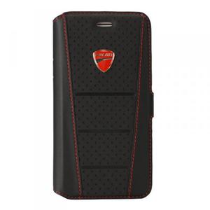 Ducati Superbike D1 - Etui skrzane z kieszeniami na karty iPhone 7 / iPhone 6s / iPhone 6 (czarny) - 2847812382