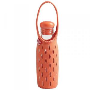 BUILT Glass Water Bottle With Neoprene Tote - Szklana butelka w neoprenowym koszyku 0,5 l (Coral) - 2857370698