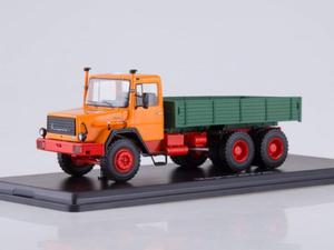 Magirus-Deutz 290D26L Flatbed Truck (orange/green) - 2848910249