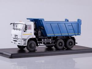 KAMAZ-6522 6x6 Dump Truck (facelift) (white/blue) - 2848910321