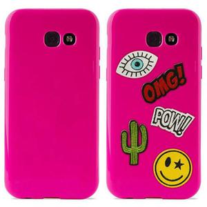 PURO Patch Mania - Etui Samsung Galaxy A3 (2017) w zestawie 5 naklejek (rowy) - 2849404378