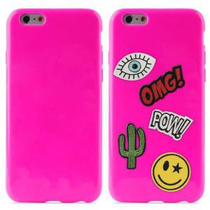 PURO Patch Mania - Etui iPhone 6s / iPhone 6 w zestawie 5 naklejek (rowy) - 2853255988