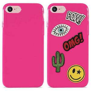 PURO Patch Mania - Etui iPhone 8 / 7 w zestawie 5 naklejek (rowy) - 2853255989