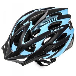 KASK ROWEROWY METEOR MV29 czarny/niebieski - 2849814238