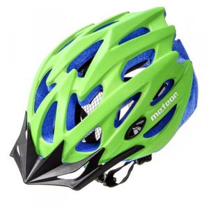 KASK ROWEROWY METEOR MV29 zielony/niebieski EPS - 2849814240