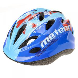 KASK ROWEROWY DLA DZIECI METEOR HB6-5 MAP BLUE