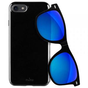 PURO Sunny Kit - Zestaw etui iPhone 8 / 7 + skadane okulary przeciwsoneczne (czarny) - 2850957626
