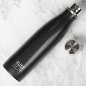 BUILT Perfect Seal Vacuum Insulated Bottle - Stalowy termos prniowy 0,5 l (Charcoal Grey) - 2857370777