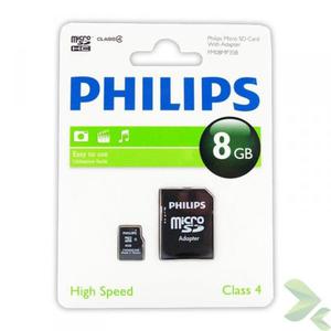 Philips Karta Pamici Micro SDHC 8GB Class 4 + Adapter - 2856221102