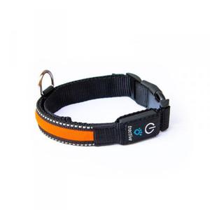 Tractive LED Dog Collar Small - wiecca obroa LED 33 - 45 cm (pomaraczowy) - 2854132875