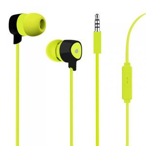 PURO Prisma Earphones - Suchawki z paskim kablem z mikrofonem i pilotem (limonkowy) - 2854132883