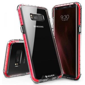 Zizo CLICK CASE Surge Series - Etui Samsung Galaxy S8 (czerwony/przezroczysty) - 2856701479