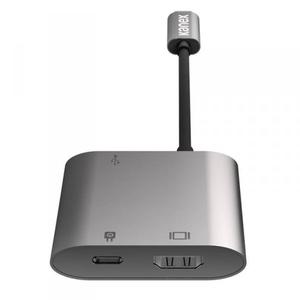 Kanex USB-C Multimedia Charging Adapter - Adapter USB-C na USB 3.0 & HDMI + USB-C PD Port (Space Gray) - 2857370826