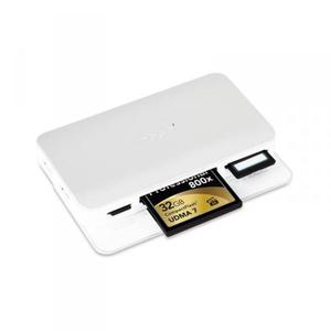 Moshi Cardette Type-C - Czytnik kart pamici z kablem USB-C + 2 porty USB 3.0 (srebrny) - 2855302108