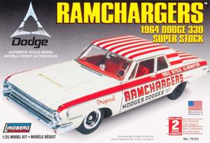 Model plastikowy Lindberg - Ramchargers 1964 Dodge - 2855511539