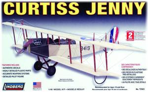 Model Plastikowy Do Sklejania Lindberg (USA) Samolot Curtiss Jenny - 2855511592