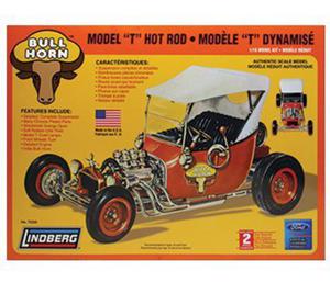 Model plastikowy - Bull Horn Ford Model T Hot Rod - Lindberg - 2855512386