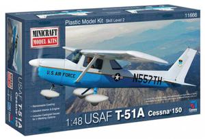 Model plastikowy - Samolot Cessna 150 T51A USAF ATC - Minicraft - 2855512447