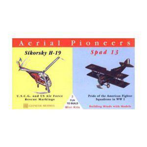 Model plastikowy - Pionierzy lotnictwa Aerial Pioneers - Spad 13 / Sikorsky H-19 - Glencoe Models (2szt) - 2855512459