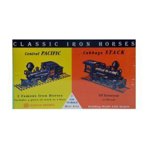 Model plastikowy - Lokomotywy Classic Iron Horses - Central Pacific / Cabbage Stack - Glencoe Models (2szt) - 2855512475