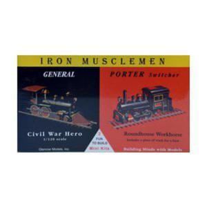 Model plastikowy - Lokomotywy Iron Musclemen - General / Porter Switcher - Glencoe Models (2szt) - 2855512476