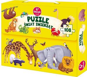 Gra Puzzle - wiat Zwierzt - 2856701763