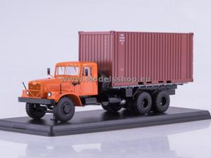 KRAZ-257B1 Container Truck (orange) - 2857504328