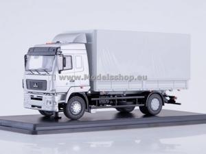 MAZ-5340 Flatbed Truck with Tent (facelift) (grey) - 2857504354
