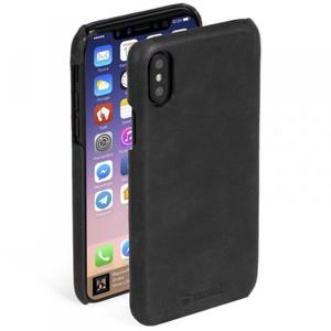 Krusell Sunne Cover - Skrzane etui iPhone X (Black) - 2857920805