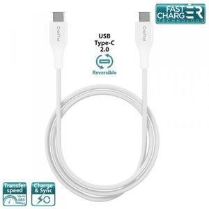 PURO Type-C Charge & Sync Cable - Kabel USB-C 2.0 na USB-C 2.0 do adowania & synchronizacji danych, 2A, 480 Mbps, 1 m (biay) - 2858148733