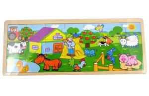 Drewniane Puzzle Farma - 2857921024