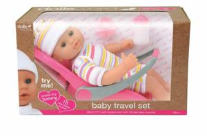 Lalka bobas 30 cm Baby Travel Set - 2857921051