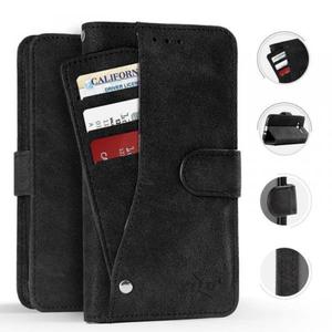 Zizo Slide Out Wallet Pouch - Skórzane etui iPhone X z kieszeniami na karty wewntrz oraz na...