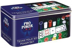 Gra Pro Poker Texas Holde'em set puszka - 2858613823