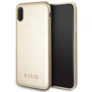 Guess Iridescent - Etui iPhone X (zoty) - 2858613927