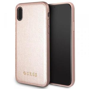 Guess Iridescent - Etui iPhone X (rowo zoty) - 2858613928