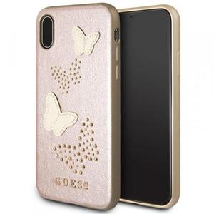 Guess Studs & Sparkles - Etui iPhone X (rowo zoty) - 2858613938