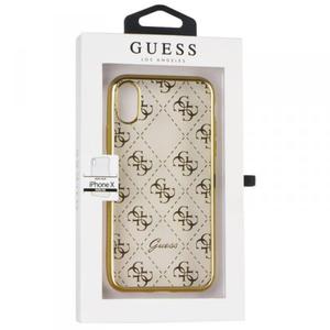 Guess 4G Transparent - Etui iPhone X (zoty) - 2858613944