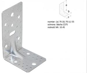 Domax KP4 Ktownik z przetoczeniem 10szt 4024 70x70x55mm - 2867090282