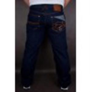 SPODNIE JEANS EL POLAKO WOLF BAGGY CIEMNE 4859 - 2317081678