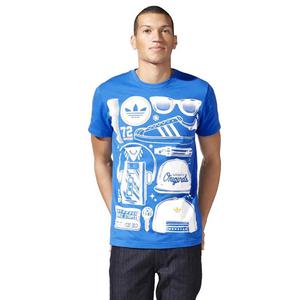Koszulka Adidas Superstar Look mska t-shirt sportowy z nadrukiem - 2832466476