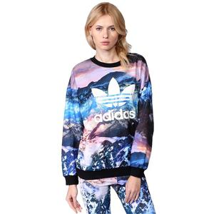 Bluza Adidas Originals Mountain Clash damska oversize sweter - 2832466575