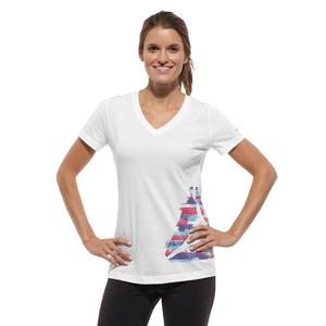 Koszulka Reebok One Series Graphic damska t-shirt sportowy fitness - biay - 2842135131