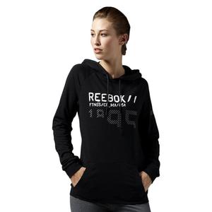 Bluza Reebok Workout C Hoody damska sportowa z kapturem - 2852174968