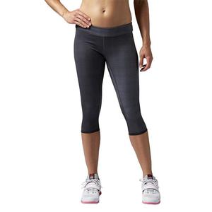 Spodnie 3/4 Reebok CrossFit Reversible damskie dwustronne legginsy getry termoaktywne - 2852635098