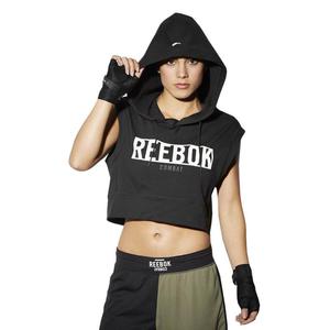 Bluza Reebok Train Like A Fighter Hoody damska sportowa bezrekawnik z kapturem - 2855860588