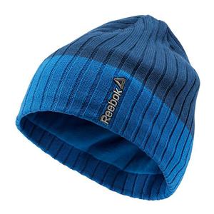 Czapka zimowa Reebok Sport Essentials Fleece mska sportowa z polarem - niebieski - 2857395181