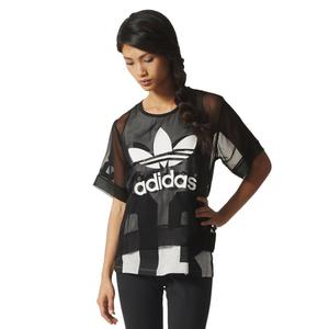 Koszulka Adidas Originals Basketball Logo damska t-shirt bluzka sportowa - 2857936656